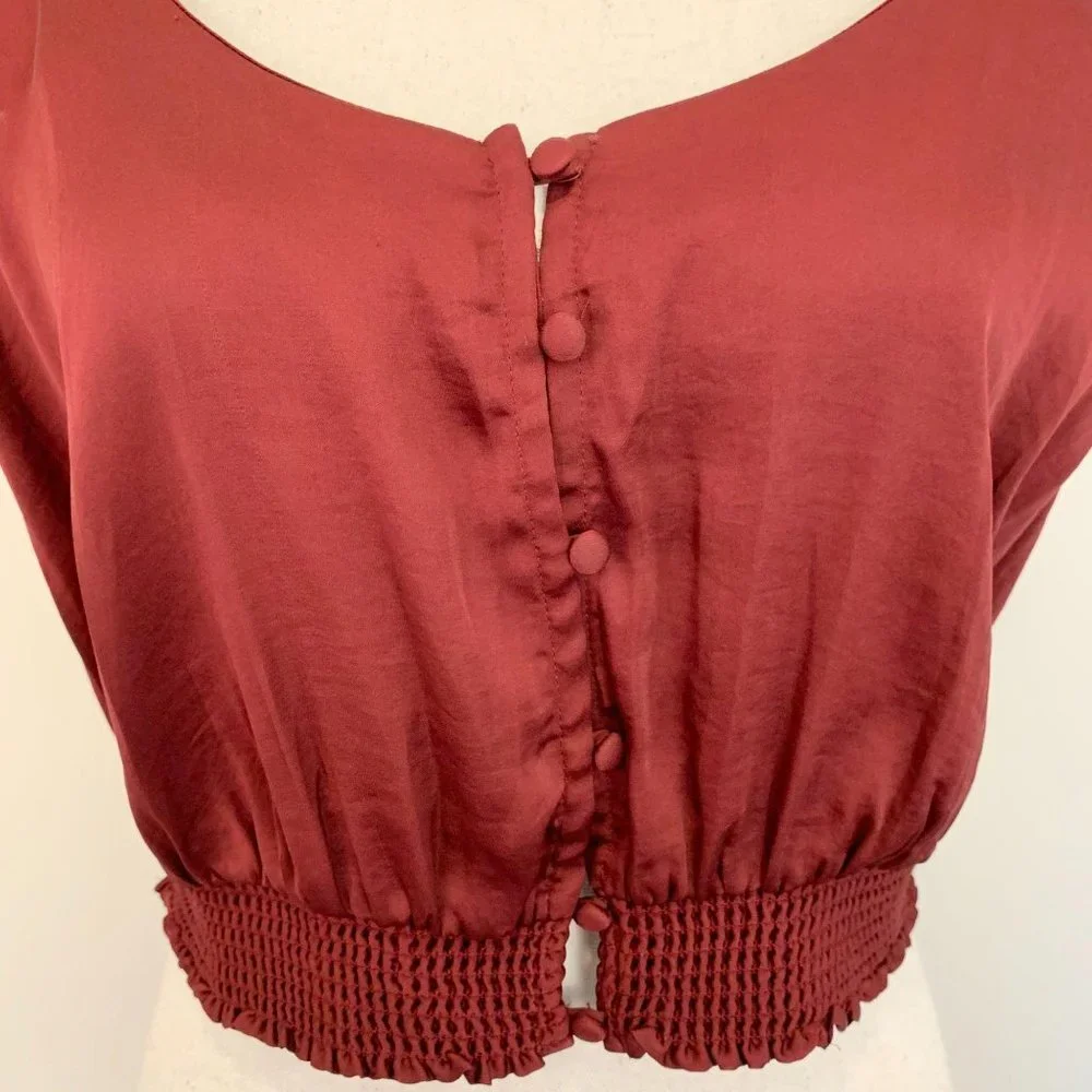 NWT Free People You Honey Pomegranate Tank Top L